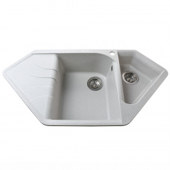Гранітна мийка Globus Lux GARDA 1000х500, перлина Братське