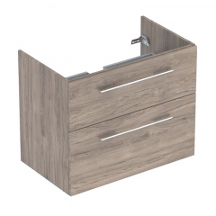 Тумба для вбудованого умивальника Geberit Selnova Square 800х502х635, темний горіх (501.210.00.1) Прилуки