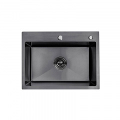 Кухонна мийка Kroner KRP PVD Schwarze 43х58х21.5 см 5843HM Чортків