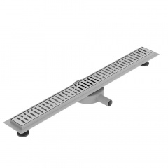 Трап лінійний Volle Master Linea Capri 600 мм с решеткой Сepillado Сromo (9046.210114) Бучач