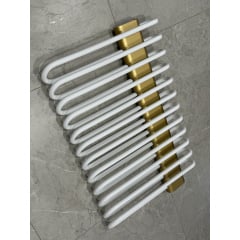 Полотенцесушитель Terma Michelle 780*500 White, панель Brass Ворожба