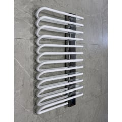 Полотенцесушитель электрический Terma Michelle 780x500 White, панель Chrome Надвірна