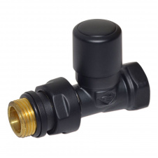 Кран отсекающий Carlo Poletti FIRST 1/2″ прямой BLACK MATTE