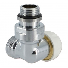 Термостатический клапан Сarlo Poletti FIRST CORNER трехосевой 1/2″х24-19 SX левый хром
