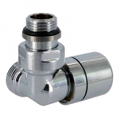 Кран-термостат Carlo Poletti FIRST CORNER трехосевой 1/2″х24-19 SX левый хром Бердичів