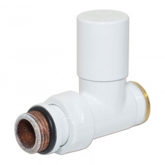 Кран радиаторный Carlo Poletti COMPACT 1/2″х24-19 прямой белый Вінниця