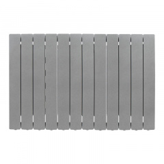 Горизонтальный алюминиевый радиатор FONDITAL BLITZ SUPER B4 500/100 GRAPHITE 3R дизайнерский 12 секций Золотоноша