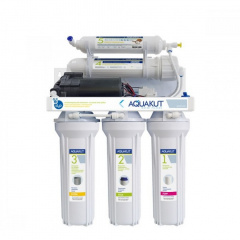Aquakut Осмос с помпой 50G RO-5 A-01 с помпой и пластиковым баком 3,2G 10404 Черновцы