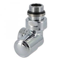 Кран отсекающий Сarlo Poletti FIRST CORNER трехосевой 1/2″х24-19 DX правый хром Житомир