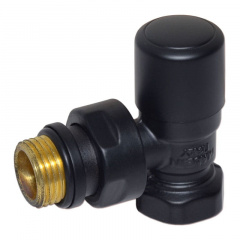 Кран отсекающий Carlo Poletti FIRST 1/2″ угловой BLACK MATTE Київ