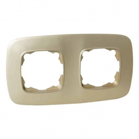 Рамка 2-я Horoz Electric ELA золото (112-007-0012-030)