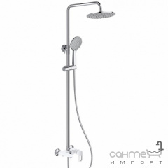 Душевая стойка с изливом Lidz Latwa LDLAT1030WHI45427 белый/хром Запоріжжя