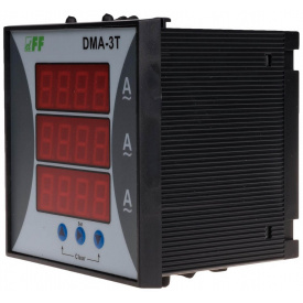 Трехфазный щитовой амперметр F&F DMA-3T 230В
