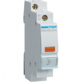 Сигнальная лампа SVN 123, желтая, Hager