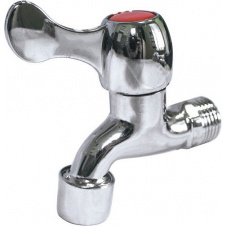 Специализированный кран WIANGI для умывальника 1/2", хром 11 см (флажковый)