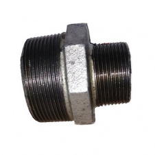 Нипель чугунный WIANGI 1-1/2"х3/4" (40н*20н) AQ, оцинкованный
