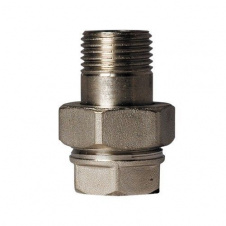 Сгон-американка Santan 3/4" прямой стандарт, никелированный.