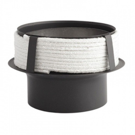 Перехід для керамічного димоходу Darco Ø 160/200 чорна сталь 2 мм