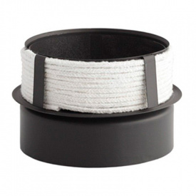 Перехід для керамічного димоходу Darco Ø 200/160 чорна сталь 2 мм