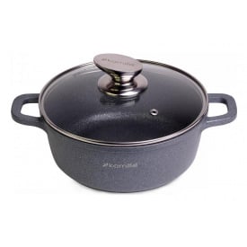 Кастрюля Kamille Landes Grey 2.3л с литыми алюминиевыми ручками DP36589