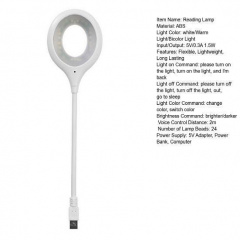 Лампа USB з голосовим керуванням VigohA LED lamp LK-50 White Винница