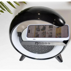 Настільна смарт лампа нічник BT2301 RGB Gsmart Light з бездротовою зарядкою чорний (2055704995) Умань