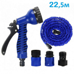 Шланг для поливу компактний розтягується Magic Hose 22,5m/75ft стрейтч шланг Синій Запорожье