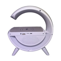 Настільна лампа-нічник Led Wireless Charging Speaker Google (BT2301) 15W White Чорноморськ
