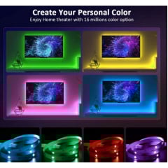 Світлодіодна стрічка LED 3528 RGB комплект 5 метрів, різнокольорова + пульт ДУ HMD 136-13128160 Нова Прага