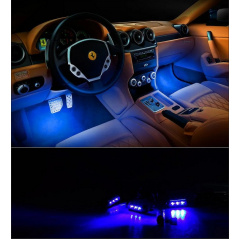 Універсальне кольорове автомобільне RGB led підсвічування з мікрофоном OPT-TOP HR-01678 вологозахисне (1756374648) Чернівці