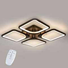 Стельова LED люстра світлодіодний світильник Sunlight чорний 5631/4 Курень