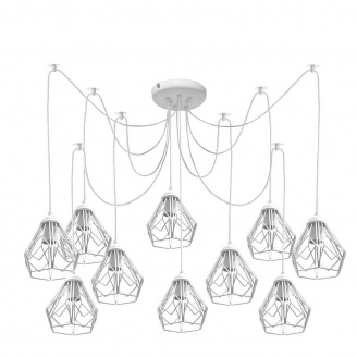 Люстра-павук на десять плафонів MSK Electric Milan NL 538-10 W