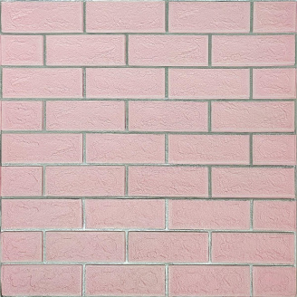 Стінова панель самоклеюча Sticker Wall Рожева 3D NEW CULTURAL WALL 70*70см*4мм PINK+SILVER (D) SW-00001501