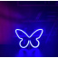 Настінний неоновий світильник нічник Angel Метелик Butterfly синій Акимовка