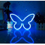 Настінний неоновий світильник нічник Angel Метелик Butterfly синій Акимовка