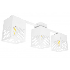 Люстра лофт MSK Electric Urban на три плафони біла NL 2410-3 WH