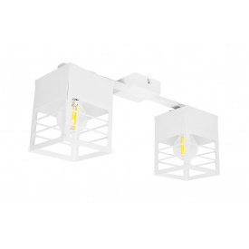 Люстра лофт MSK Electric Urban на два плафони біла NL 2310-2 WH