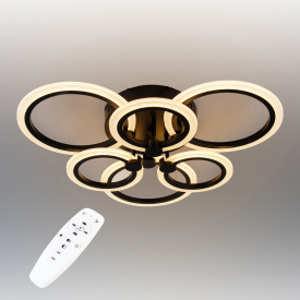 Стельова LED люстра світлодіодний світильник Sunlight чорний 5333/3+3