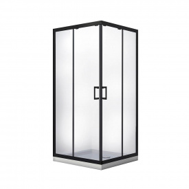 Душова кабіна Besco Modern 90x90x190, проф. чорний мат (MKB-90-190-C)