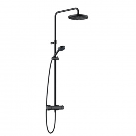 Душова система з термостатом Kludi Dual Shower System Logo чорний (6808239-00)