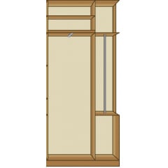 Передпокій Карина (Секція 1,05 м) МАКСІ МЕБЛІ Дуб молочний (10926) Киев