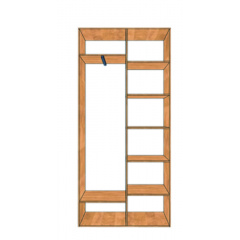 Шафа-купе Економ ШКЕ 1300х2200х450 МАКСІ МЕБЛІ Дуб молочний/Венге магія (12674) Лосинівка