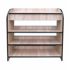 Полиця для взуття Взуття №1 (плюс) МАКСІ МЕБЛІ Дуб сонома/кромка Венге магія темний (11605) Киев