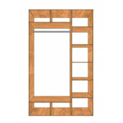 Шафа-купе Економ ШКЕ 1300х2200х600 МАКСІ МЕБЛІ Бук (Фасад ДСП) (12784) Боярка