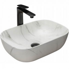 Раковина накладна Rea Belinda мрамор (REA-U8702)