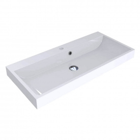 Умивальник Miraggio Varna 900, miramarble, білий глянцевий