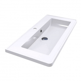 Умивальник Miraggio TRES 900, miramarble, білий глянцевий