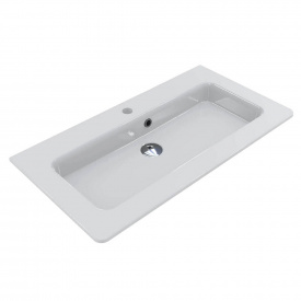 Умивальник Miraggio Rostriks Tres, miramarble, білий глянцевий