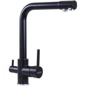 Змішувач кухонний під фільтр Platinum KT 14 чорний