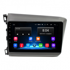 Штатная магнитола Lesko для Honda Civic (2012-2015гг.) 9" 2+32Gb Wi-Fi Optima GPS Android